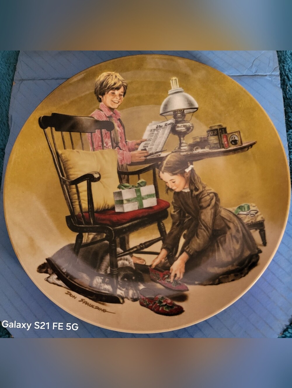 Father's Day Collectible Plate By Don Spaulding 1982 NIB